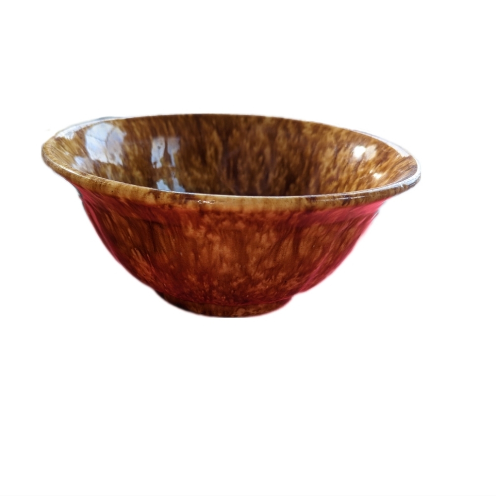 Antique Spongeware Round Bowl